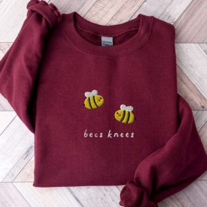 bees knees sweatshirt embroidered embroidered bees crewneck sweater for family 5.jpeg