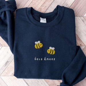 bees knees sweatshirt embroidered embroidered bees crewneck sweater for family 8.jpeg