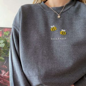 bees knees sweatshirt embroidered embroidered bees crewneck sweater for family 9.jpeg