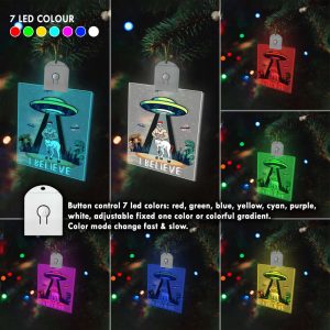 believe santaur bigfoot dinosaur alien ufo santa centaur fun led christmas ornament decor gift 6.jpeg