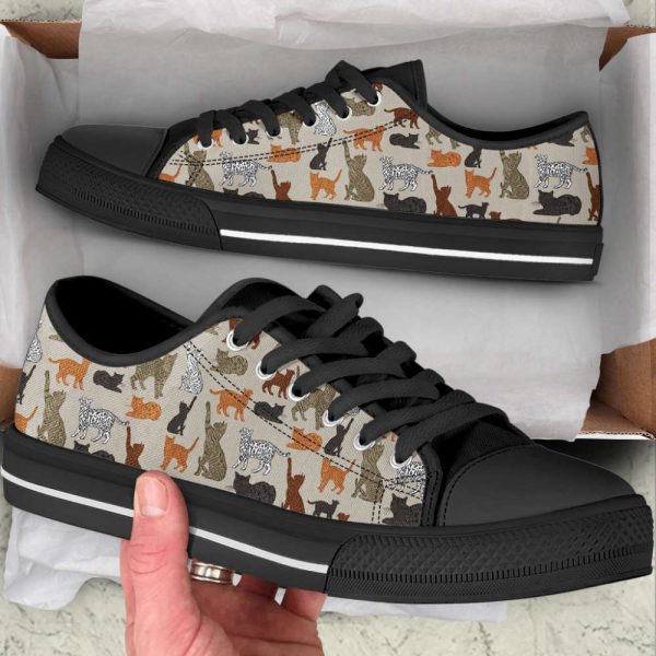 Bengal Cat Lover Shoes Pattern SK Low Top Shoes Canvas Shoes Print Lowtop