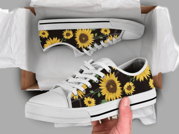 Best Sunflower Shoes Sunflower Cute Low Top Shoes Sneaker PN205182Sb