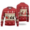 Bicolor Cat Reindeer Ugly Christmas Sweater, Best Gift For Pet Lover