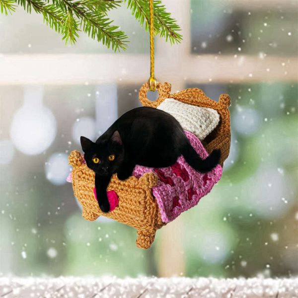 Black Cat Christmas Ornament 2023 Black Cat Ornaments For Christmas Tree