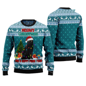 black cat meomy christmas and a happy purr year ugly christmas sweater.png