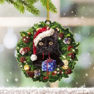 Black Cat Ornament Christmas Tree Hanging…