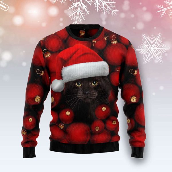 Black Cat Ornament Ugly Christmas Sweater, Gift For Christmas 2023