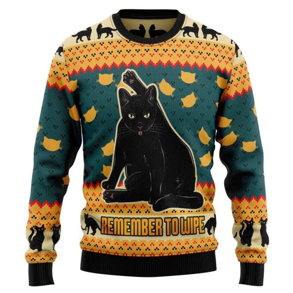 Black Cat Ugly Christmas Sweater, Gift For Christmas 2023