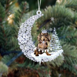 black dachshund diamond moon merry christmas ornament dog acrylic ornament 2.jpeg