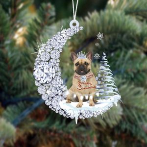 black french bulldog diamond moon merry christmas ornament dog acrylic ornament 1.jpeg