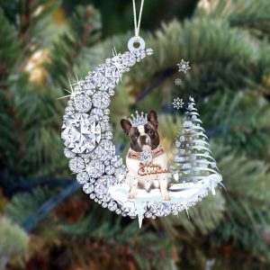 black french bulldog diamond moon merry christmas ornament dog acrylic ornament 2.jpeg