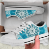 Blue Green Teal Ocean Mandala Low Top Shoes  PN205236Sb