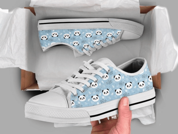 Blue Panda Panda Lover Low Top Shoes  PN205241Sb –  Trendy Footwear
