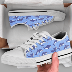 Blue Shark Shoes Low Top Shoes…