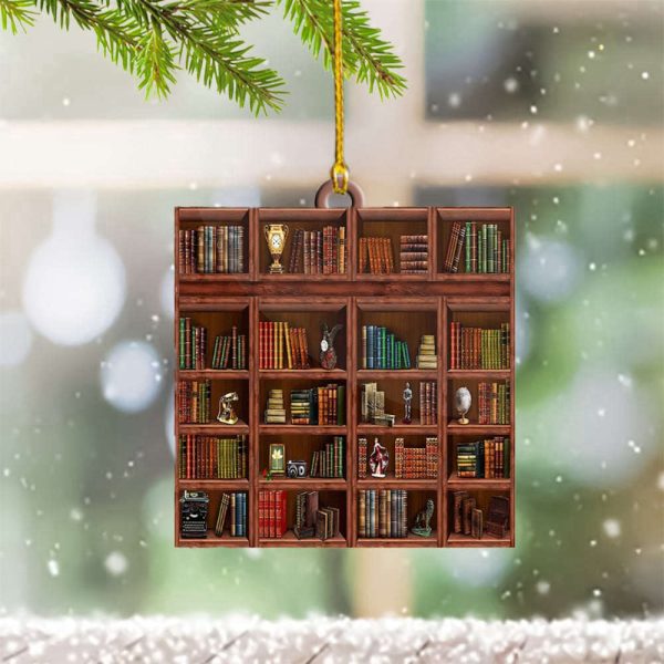 Book Lover Christmas Ornament Christmas Tree Hanging Ornaments Gifts For Bookworm