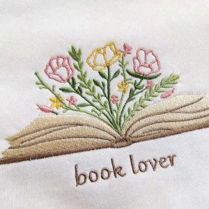 book lover flower embroidered sweatshirt 2d crewneck sweatshirt for men and women 3243 1.jpeg