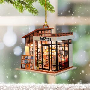 Book Lover Ornament Christmas Tree Decorations…