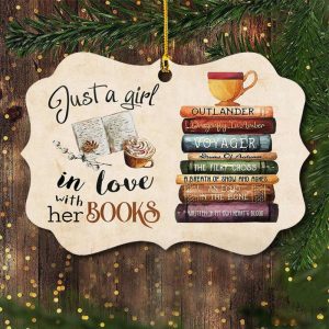 Book Lovers Ornament Christmas Tree Ornament…