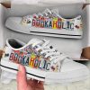Bookaholic License Plates Low Top Shoes…