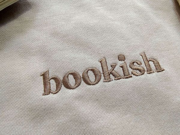 Bookish Embroidered Sweatshirt 2D Crewneck Sweatshirt Gift For Family