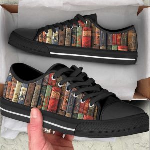 books classic new version low top shoes canvas print lowtop casual trendy fashion shoes gift for adults 1.jpeg