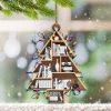 Bookshelf Christmas Tree Ornament Modern Christmas Ornaments Best Gifts For Book Lovers