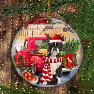 Boston Terrier Christmas Ornament 2023 Best…