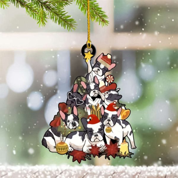 Boston Terrier Christmas Ornament Boston Terrier Tree Ornaments 2023