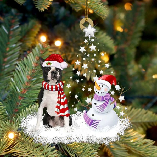 Boston Terrier Christmas Ornament Tree Decorating Ideas Boston Terrier Owner Gifts