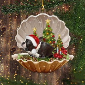 Boston Terrier Christmas Ornament Xmas Tree…