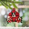 Boston Terrier Christmas Ornament Xmas Tree Ornament Gifts For Boston Terrier Lovers