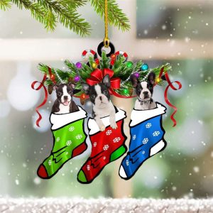 Boston Terrier Ornament Boston Terrier Christmas…