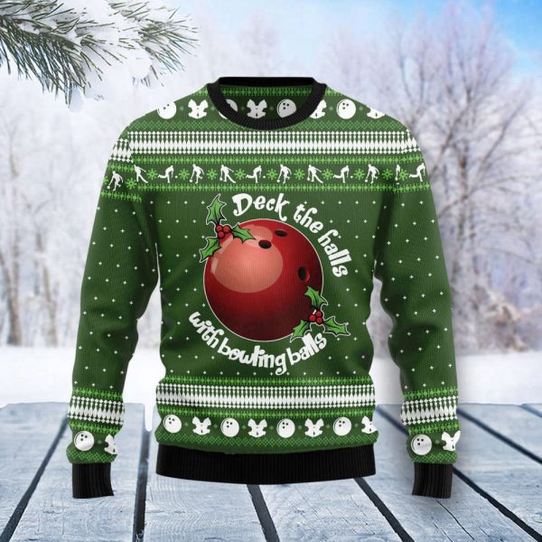 Bowling Ball Christmas T0211 Ugly Christmas Sweater – Noel Malalan