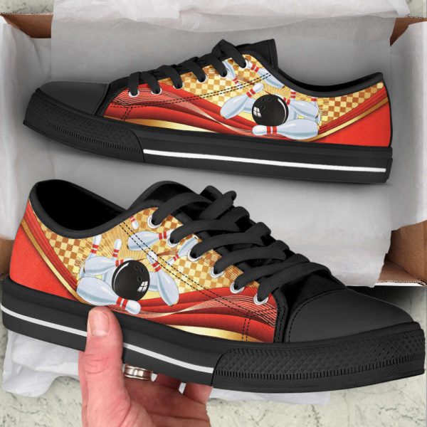 Bowling Gab Low Top Shoes Canvas Print Lowtop Fashionable