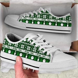 Bowling Knitted Christmas Low Top Shoes…