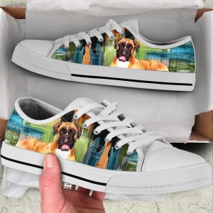 boxer dog paint art wallpaper low top shoes canvas sneakers casual shoes for men and women dog mom gift.jpeg