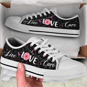 breast cancer shoes live love cure ribbon heart low top shoes canvas shoes best gift for men and women 1.jpeg
