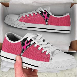 breast cancer shoes zipper low top shoes canvas canvas shoes best gift for men and women cancer awareness 1.jpeg