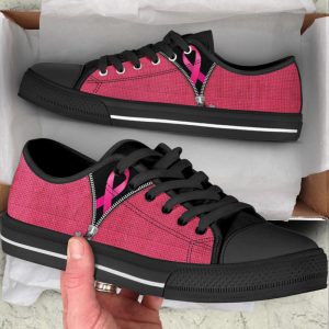 breast cancer shoes zipper low top shoes canvas canvas shoes best gift for men and women cancer awareness.jpeg