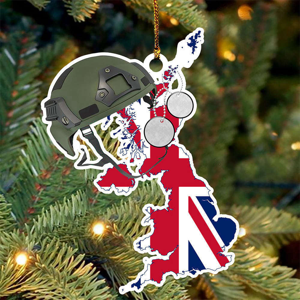 British Veteran Ornament Memorial British Military Ornament Christmas Hanging Decor – Furlidays