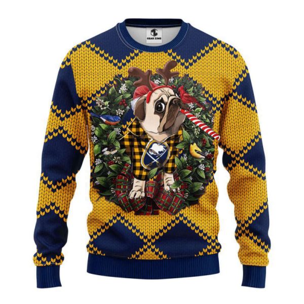 Buffalo Sabres Pub Dog Christmas Ugly Sweater, Gift For Christmas