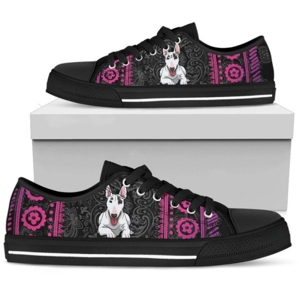 Bull Terrier Women’s Sneakers Dog Lover Low Top Shoes NH09