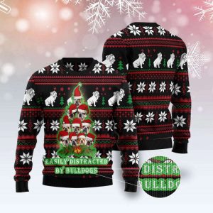 Bulldogs Tree Ugly Christmas Sweater, Gift…