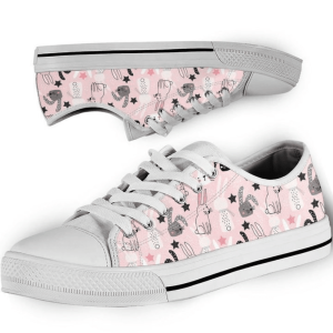 Bunny Rabbit Pattern Low Top Shoes…