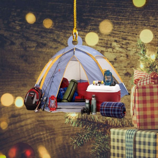 Camping Tent Tourism Ornament Camping Christmas Ornament Hanging Christmas Decor