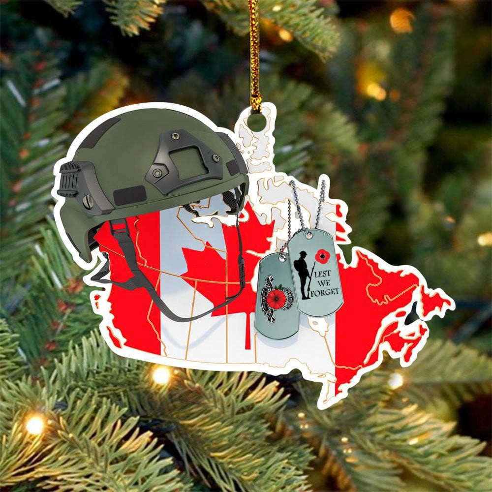 Canadian Veteran Ornament Remembrance Army Ornament Christmas Gifts For Him – Furlidays