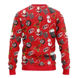 carolina hurricanes santa claus snowman christmas ugly sweater for christmas 1 1.jpeg