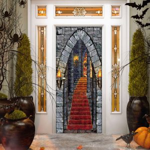 Castle Entrance Halloween Door Cover Decorations…