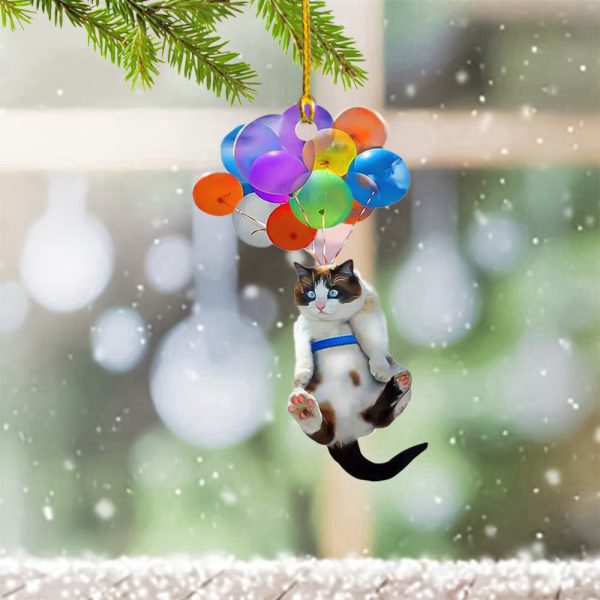 Cat Christmas Ornament 2023 Cat Ornaments For Christmas Tree Presents