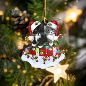 Cat Christmas Ornament Cat Ornaments For…